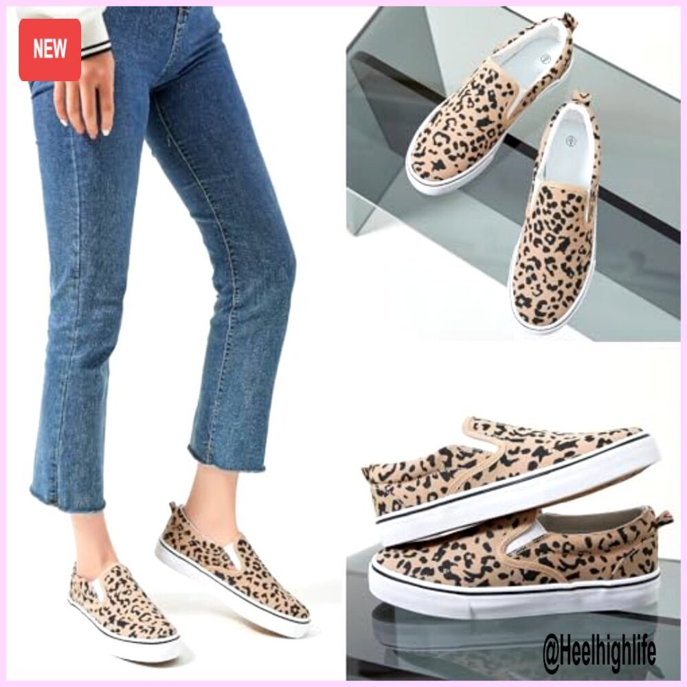 Canvas Slip On Sneakers Loafers Casual Non Slip Retro Comfortable Walking Shoes - Picture 5 of 7
